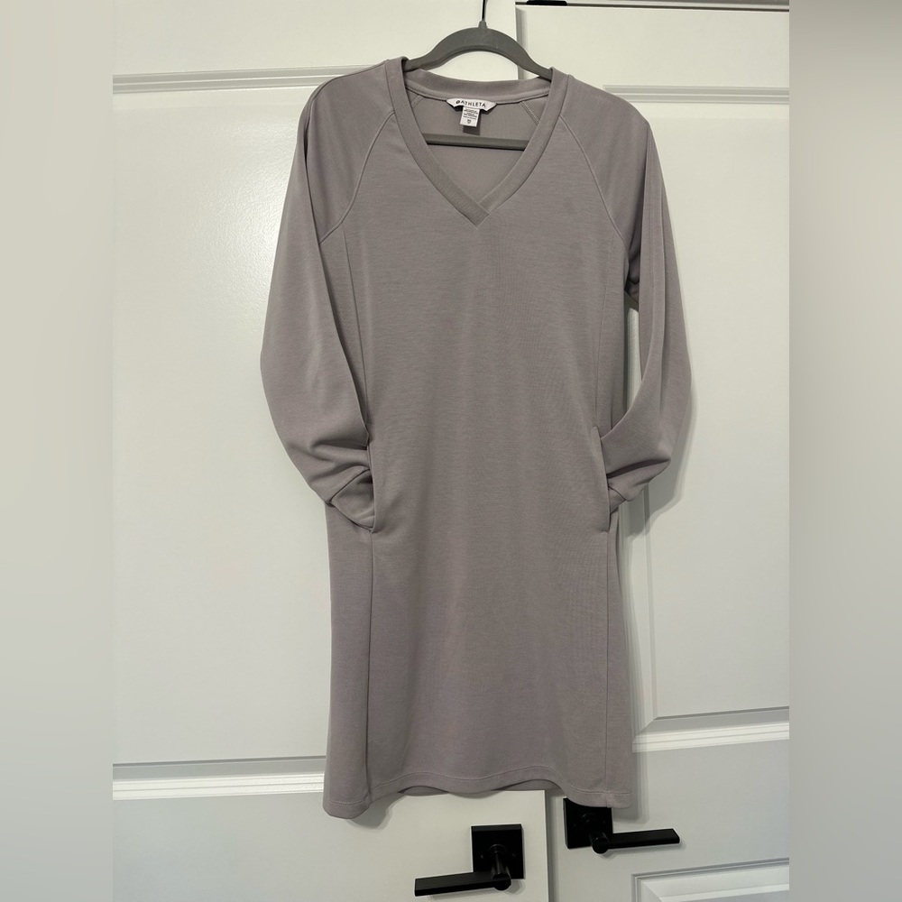 Athleta Seasoft Dress w/Pockets XS, Color - Tinsel Purple